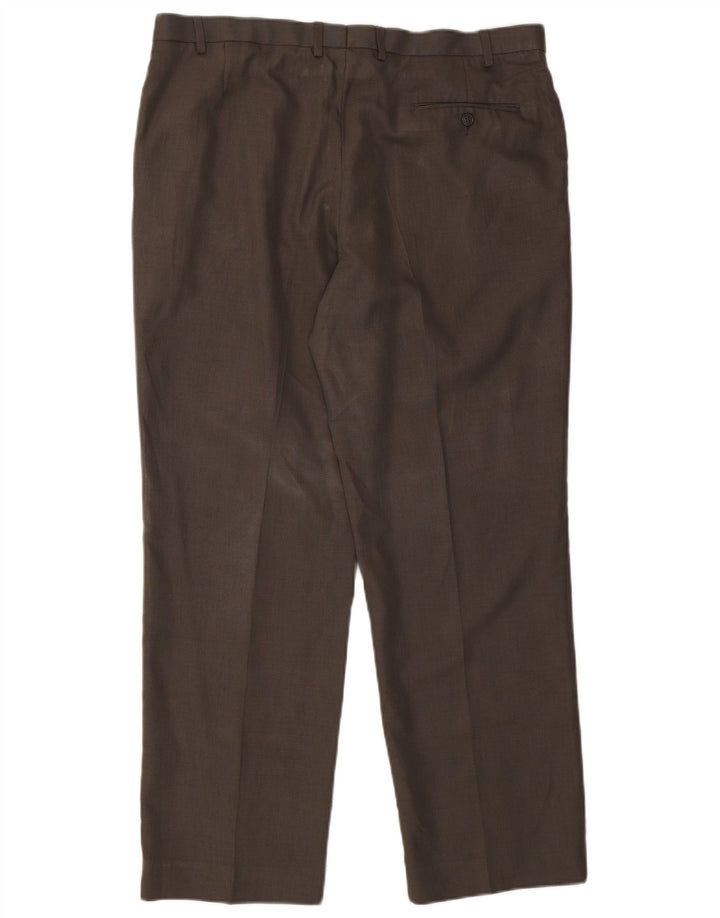 Calça masculina Marks & Spencer Pegged Suit W40 L31 Poliéster cáqui