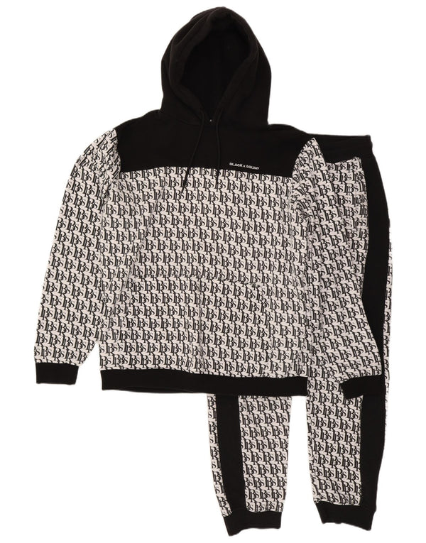 BLACK SQUAD masculino gráfico regular ajuste agasalho completo XL branco colorblock