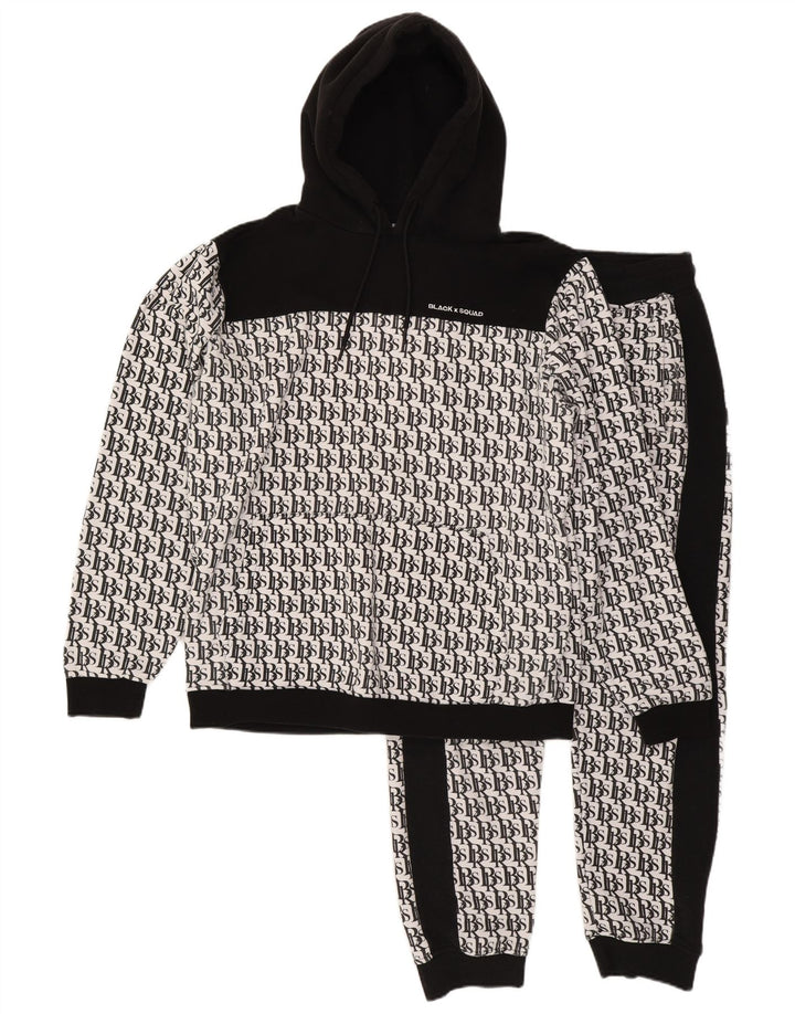 BLACK SQUAD masculino gráfico regular ajuste agasalho completo XL branco colorblock