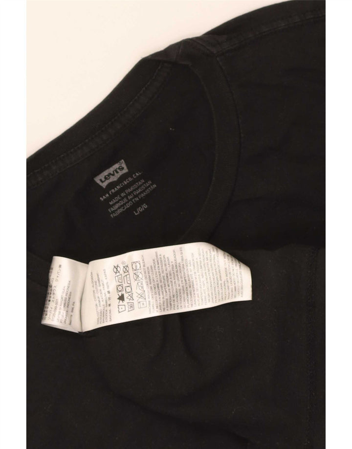 Camiseta masculina Levi's grande algodão preto
