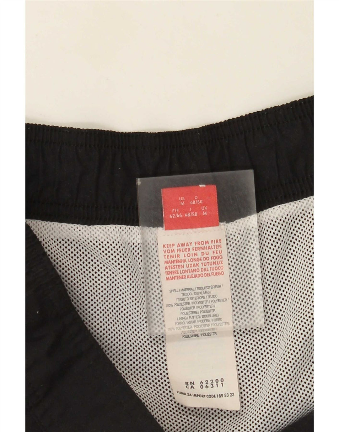 Shorts de natação masculinos Puma Graphic médio preto colorblock poliéster