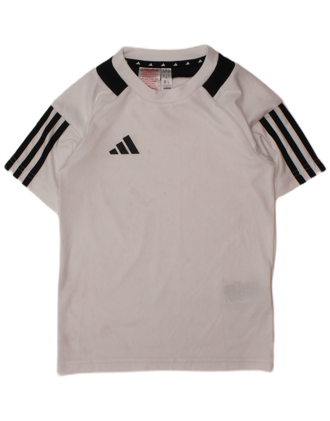 Camiseta Adidas Menino Aeroready Top 7-8 Anos Branco Colourblock Poliéster