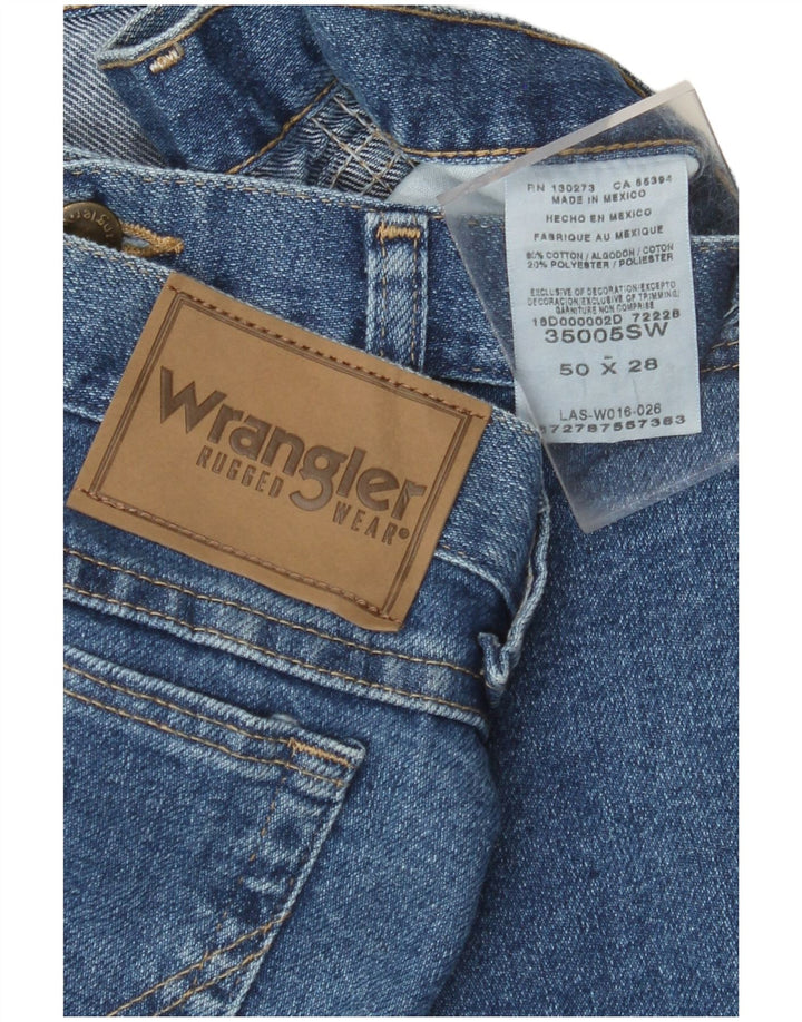 Jeans retos masculinos WRANGLER W50 L28 algodão azul
