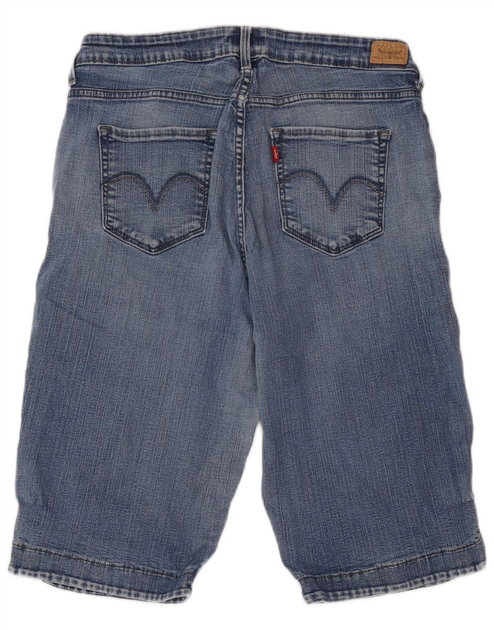 Bermuda feminina Levi's 512 Denim Slim W34 grande azul