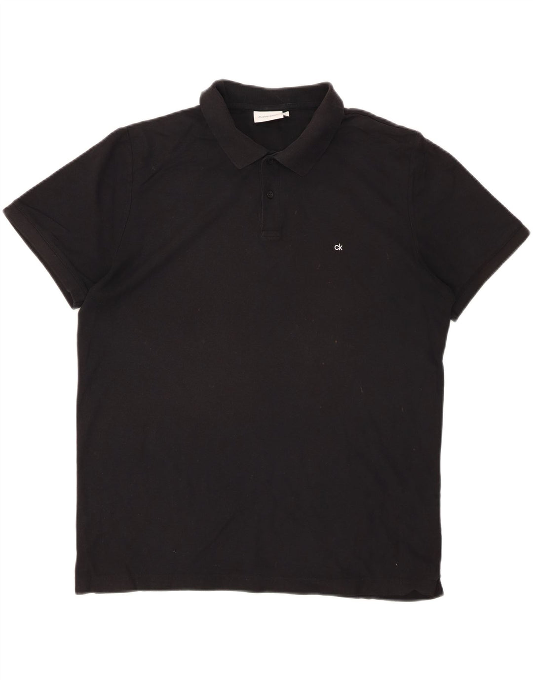 Camisa polo masculina CALVIN KLEIN grande algodão preto