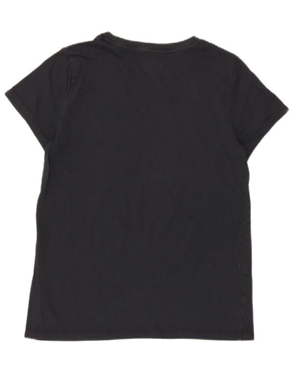 Camiseta feminina gráfica LEVI'S UK 10 pequena preta