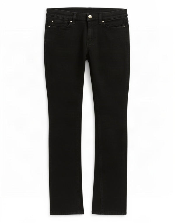 Marina Yachting Jeans reto feminino W27 L31 algodão preto