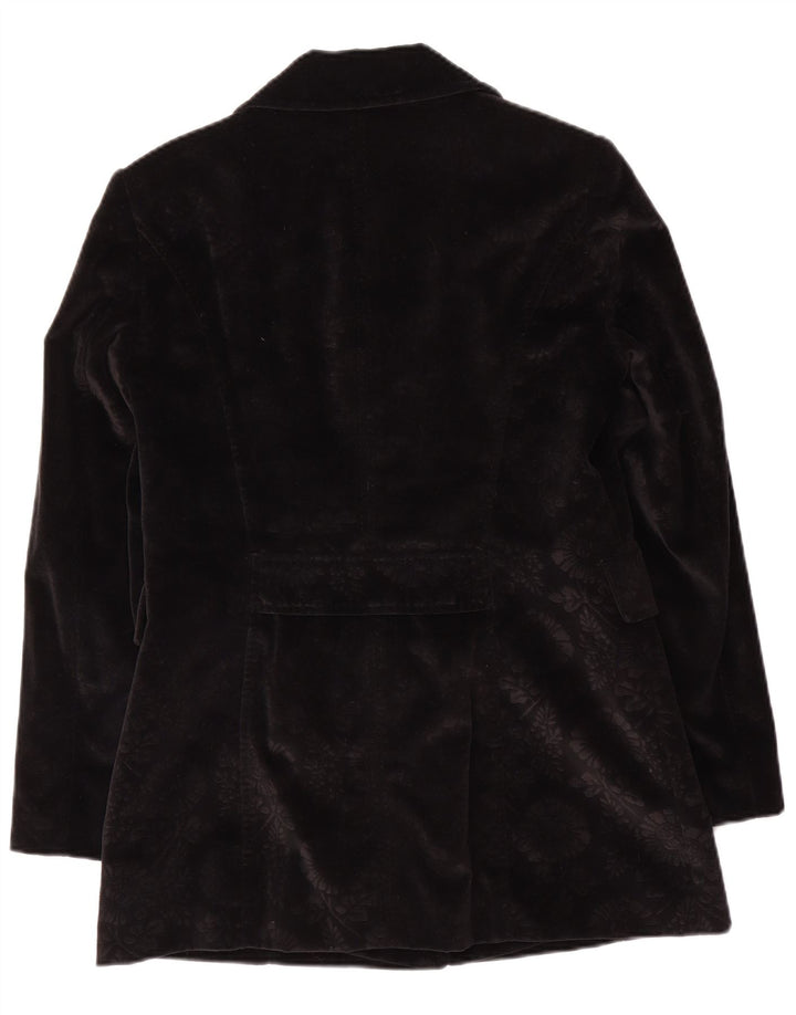 Jaqueta blazer feminina Betty Barclay com 3 botões Reino Unido 12 médio preto floral