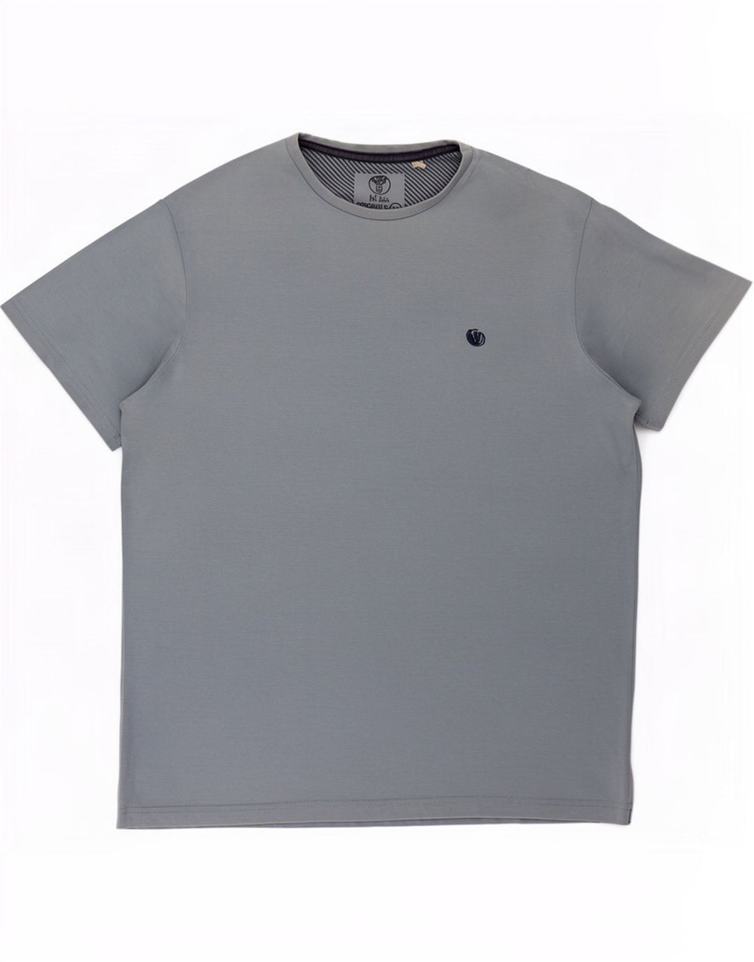 Camiseta masculina Fat Face Top de algodão azul médio