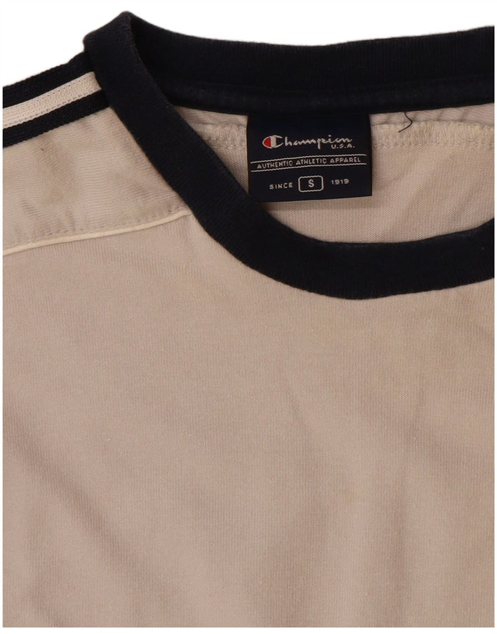 Camiseta masculina gráfica Champion pequeno algodão cinza