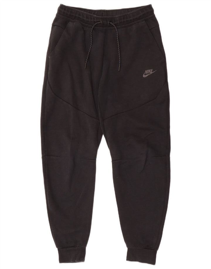Nike Mens Treino Calças Joggers Pequeno Algodão Preto