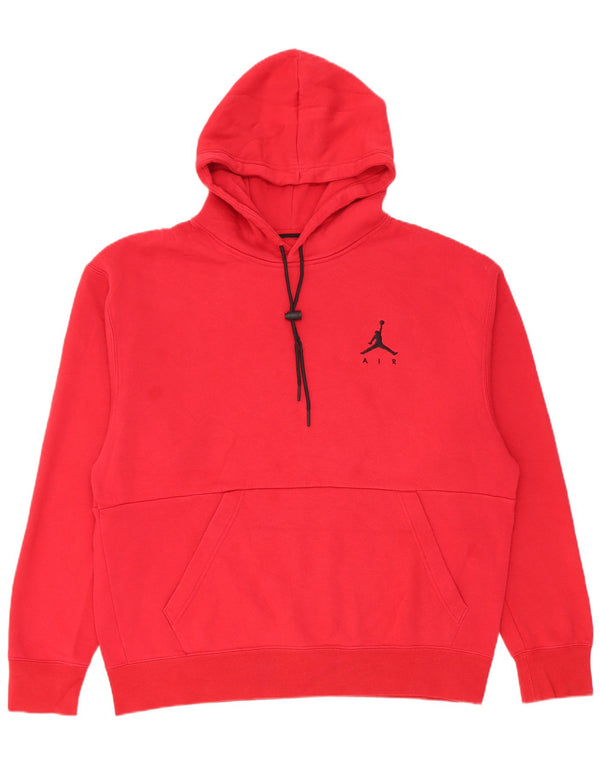 Jordan Mens Standard Fit Hoodie Jumper XL Algodão Vermelho