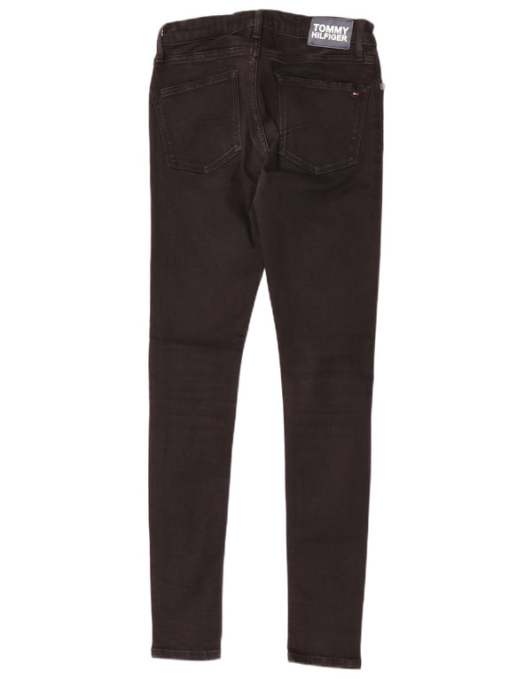 Tommy Hilfiger Meninos Jeans Slim 13-14 Anos W28 L30 Algodão Preto