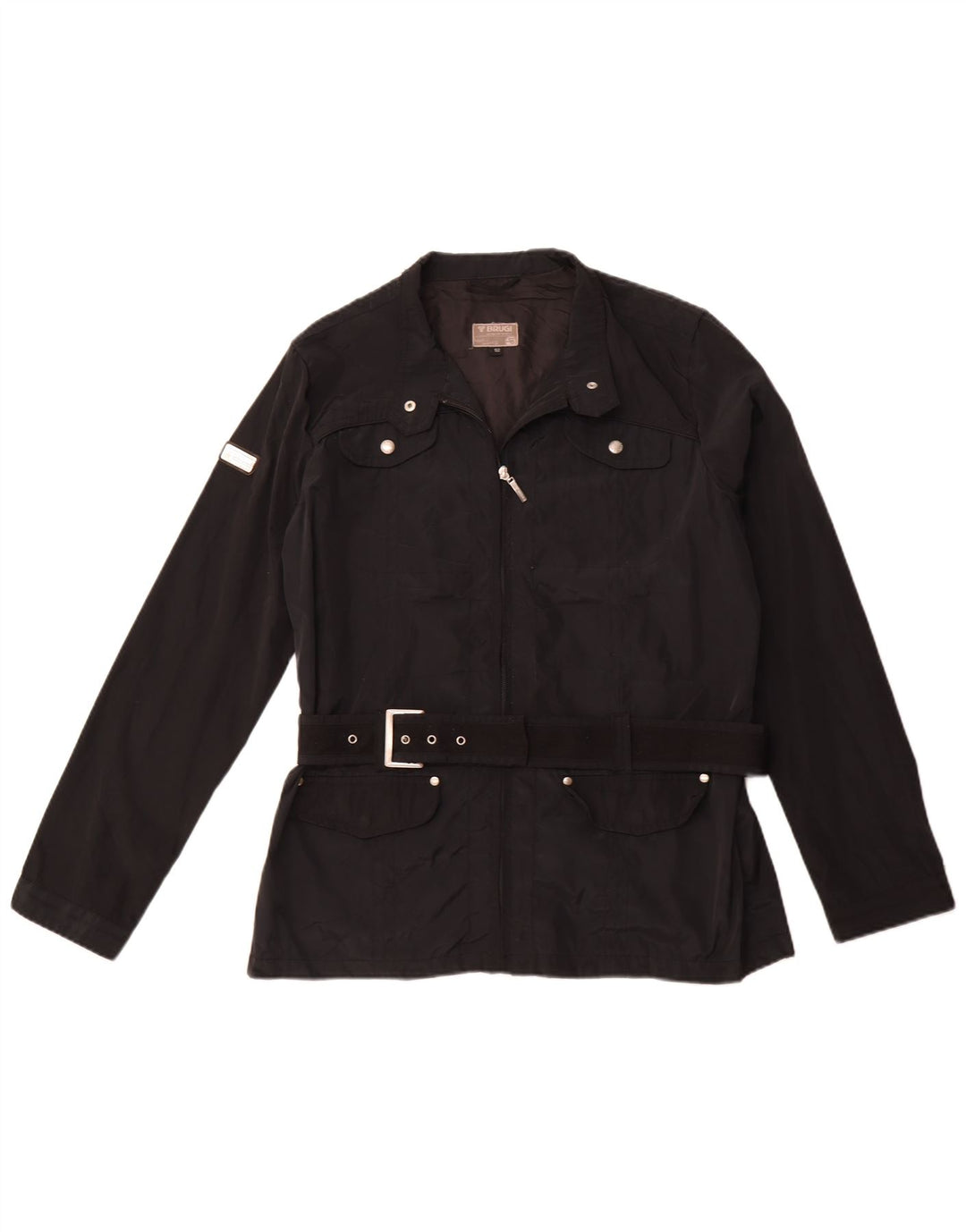 Jaqueta utilitária feminina BRUGI UK 20 2XL poliéster preto