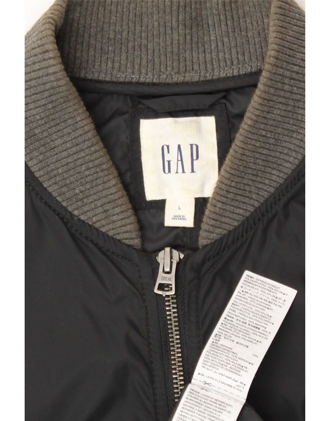 Jaqueta bomber masculina Gap UK 40 grande nylon preto