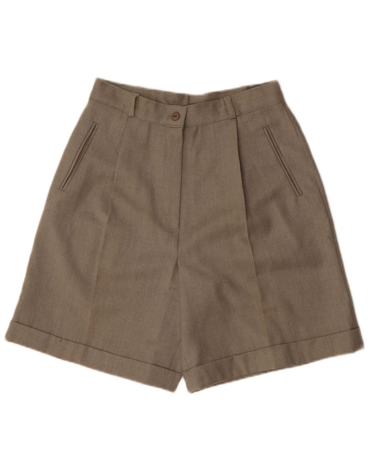 Bermuda feminina Andrea Mare cintura alta com pregas IT 44 médio W28 cinza