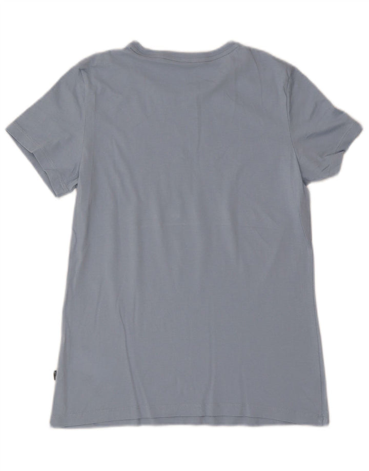 Puma Camiseta Feminina Graphic Top UK 12 Algodão Azul Médio
