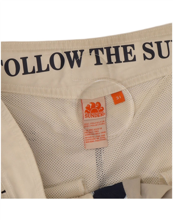 Shorts de natação masculino Sundek médio azul marinho floral poliéster