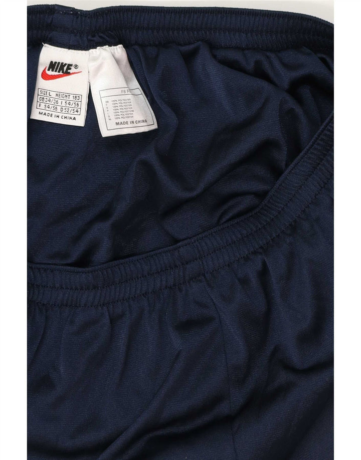 Shorts esportivos masculinos Nike grandes poliéster azul marinho