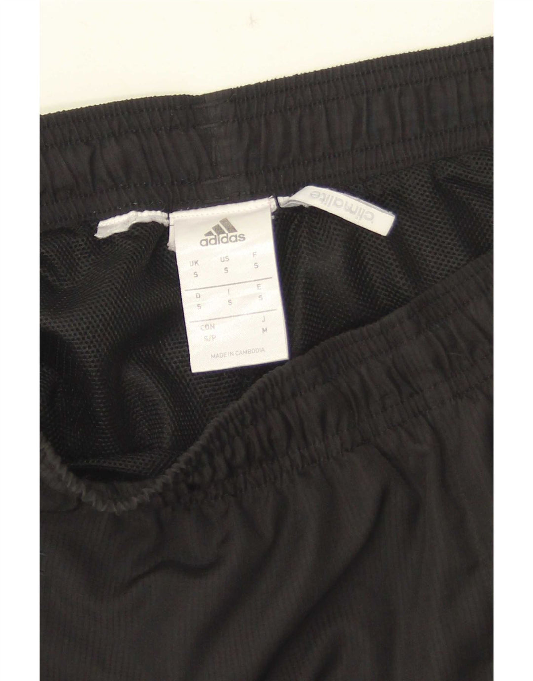 Adidas Mens Climalite Graphic Calças de treino pequenas pretas