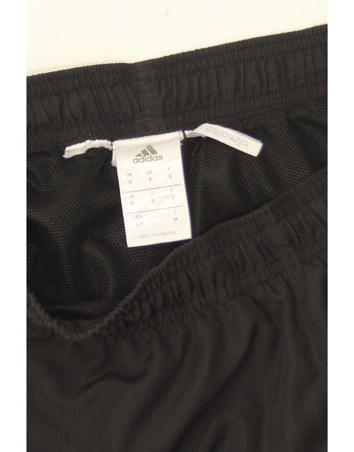 Adidas Mens Climalite Graphic Calças de treino pequenas pretas