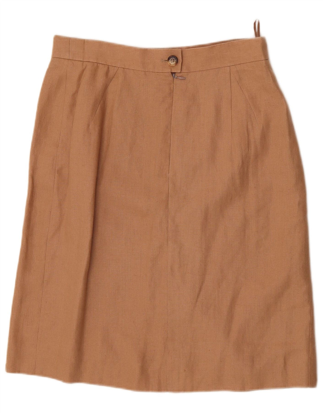 Saia reta feminina HERMES IT 44 Médio W30 Linho Bege