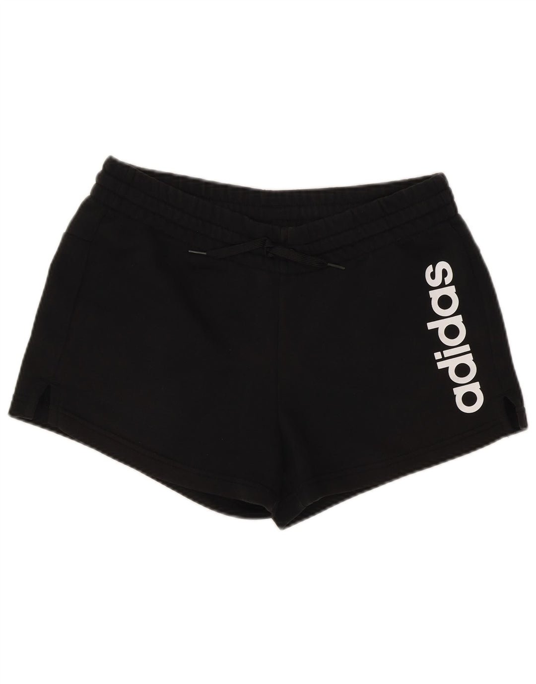 Shorts esportivos gráficos femininos ADIDAS UK 12/14 médio preto algodão