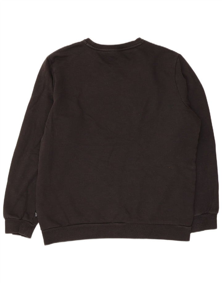 Puma moletom masculino jumper médio algodão preto