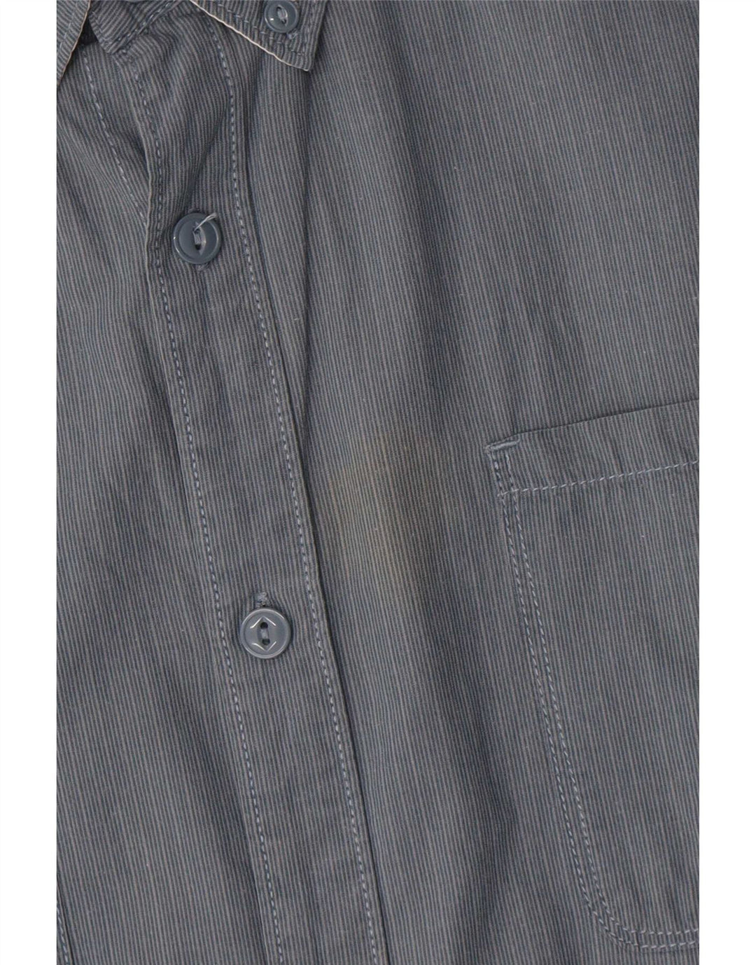 Camisa masculina Levi's XL cinza listrada de algodão