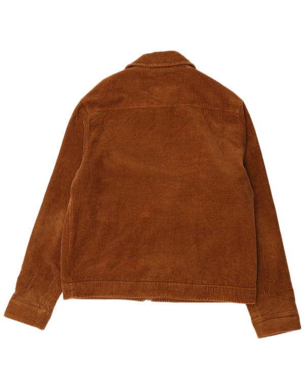 Jaqueta bomber masculina de veludo Jack Wills Reino Unido 40 grande marrom