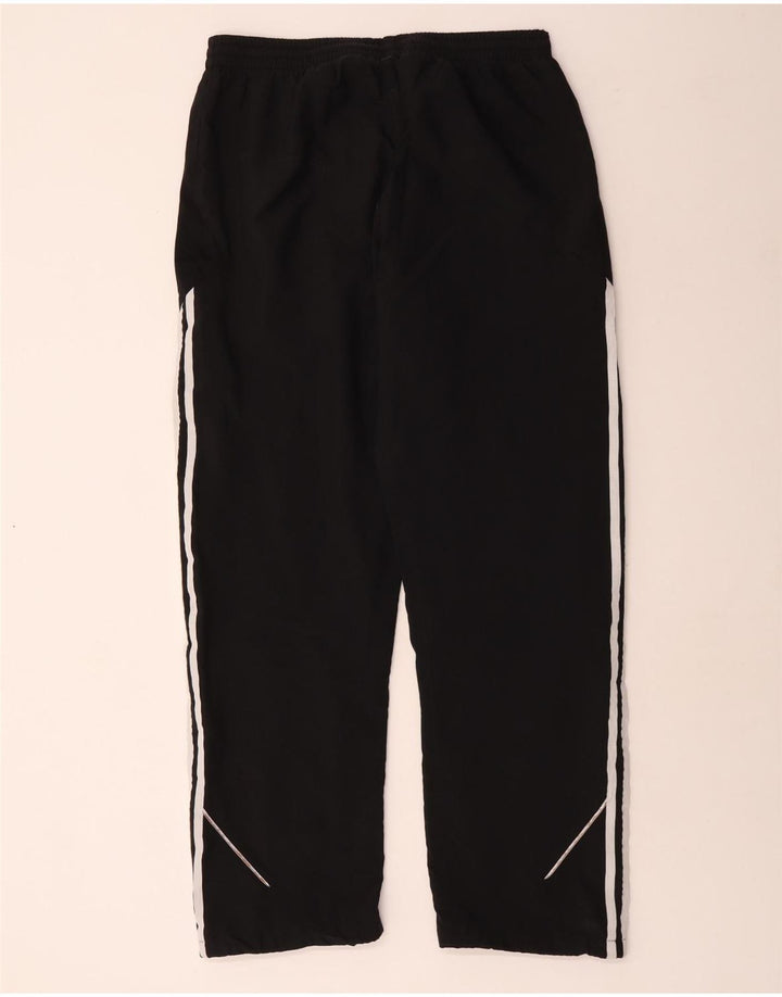 Calças de treino masculinas Adidas UK 42/44 poliéster preto grande