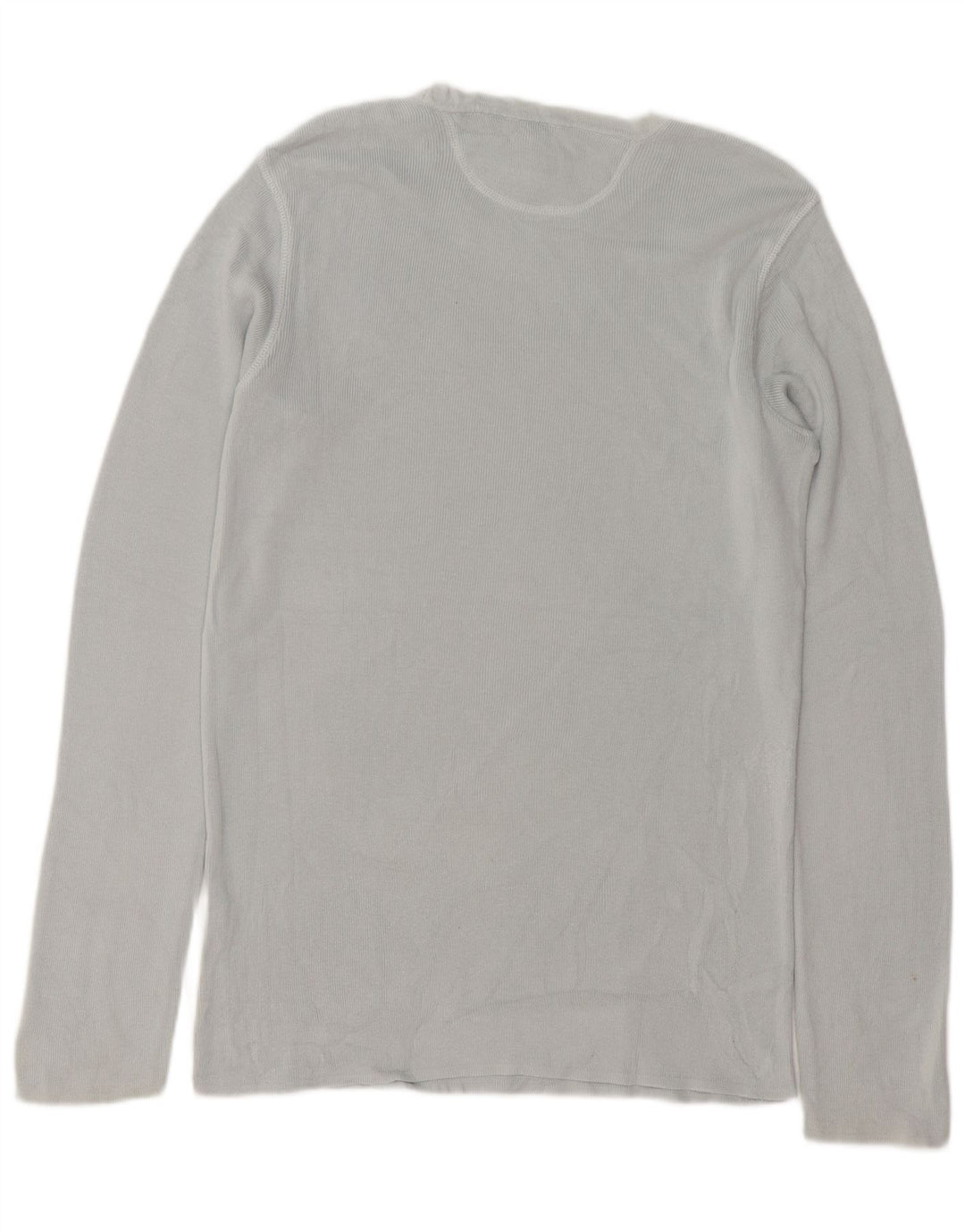 Armani Jeans Top masculino manga comprida grande algodão cinza