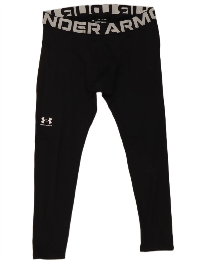 UNDER ARMOUR Masculino Cold Gear Graphic Leggings 2XL Poliéster Preto