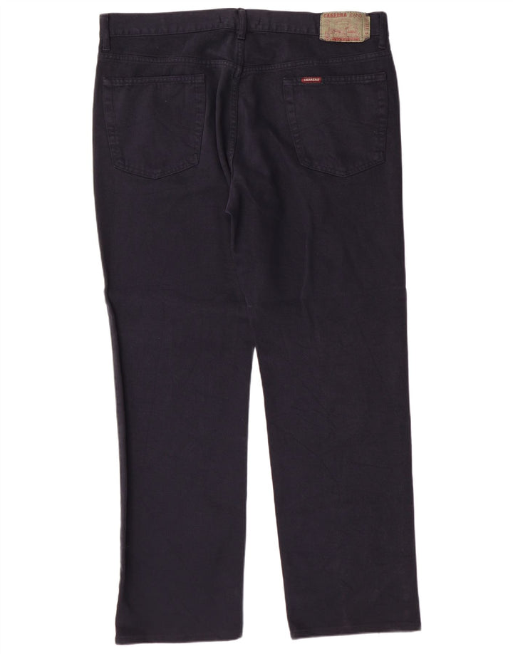 Carrera Mens Straight Jeans W40 L31 Azul Marinho Algodão