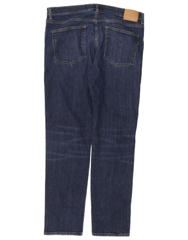 Gant Mens Slim Jeans W36 L32 Azul Algodão