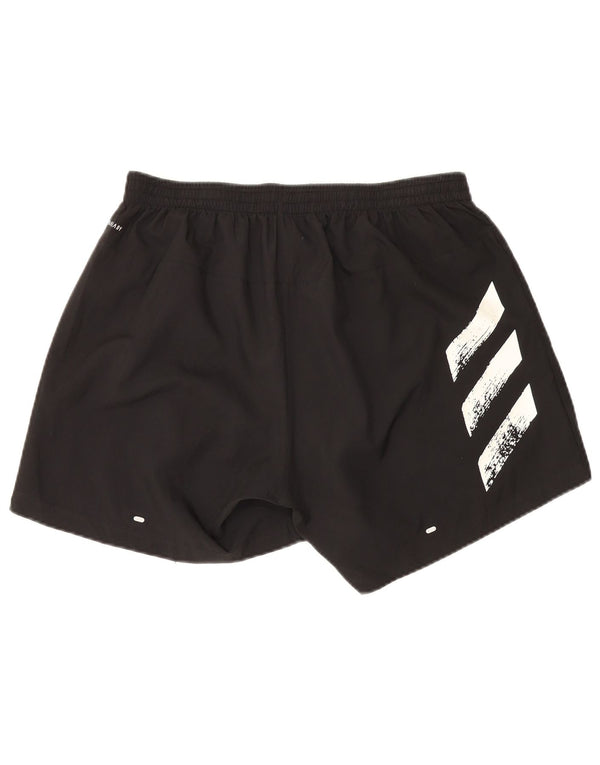 Adidas Mens Aeroready Graphic Sport Shorts Médio Preto Poliéster