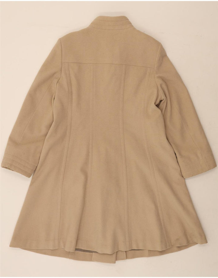 WINDSMOOR Womens Overcoat UK 16 Large Beige Wool Vintage Windsmoor and Second-Hand Windsmoor from Messina Hembry 