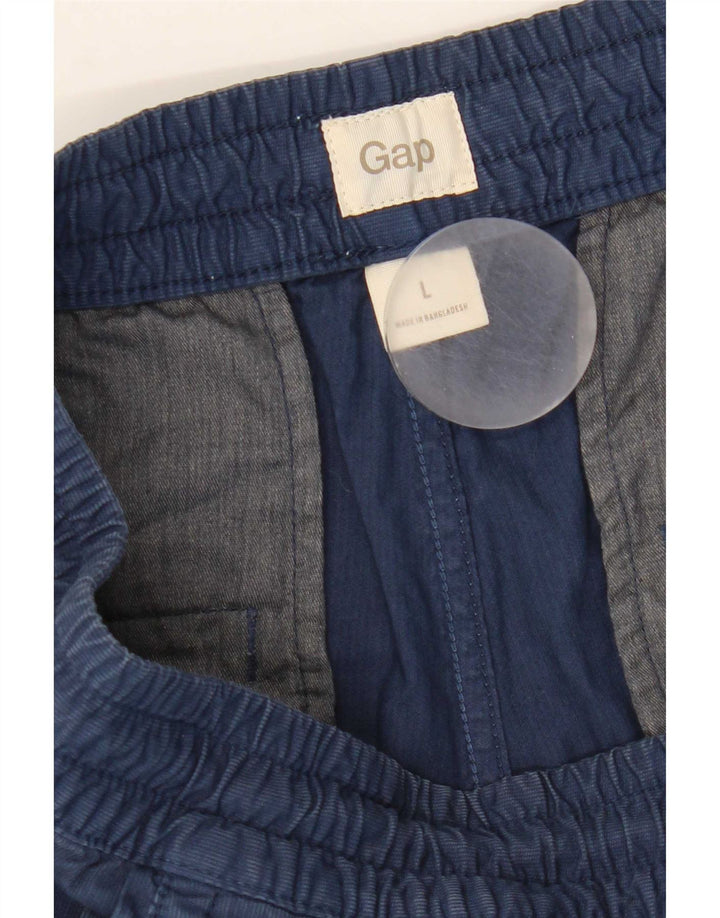 Shorts Chino Masculino Gap Grande W36 Azul Marinho Algodão