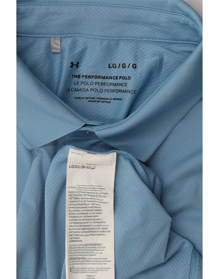 Camisa polo masculina Under Armour grande poliéster azul