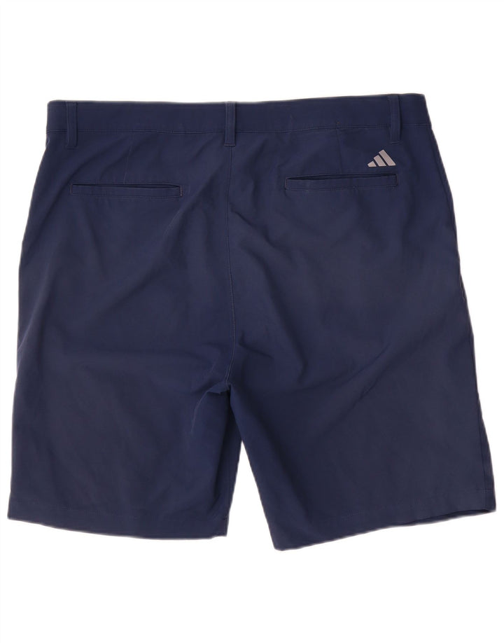 Adidas Mens Chino Shorts W34 Grande Poliéster Azul Marinho