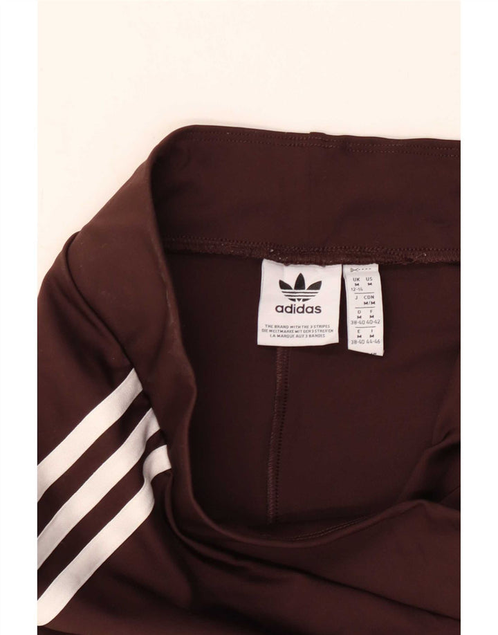 Leggings Adidas Femininas Flare UK 12/14 Médio Marrom