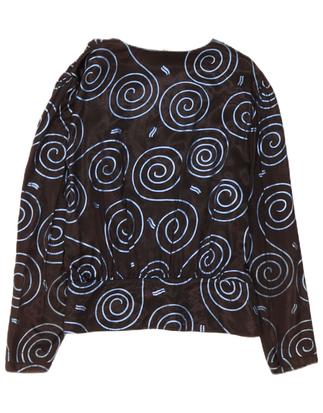 Blusa feminina TRU com estampa abstrata IT 42 médio preto