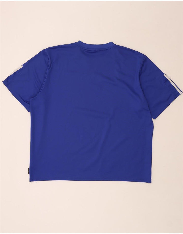 Camiseta Adidas Masculina Climalite Top 2XL Azul Poliéster