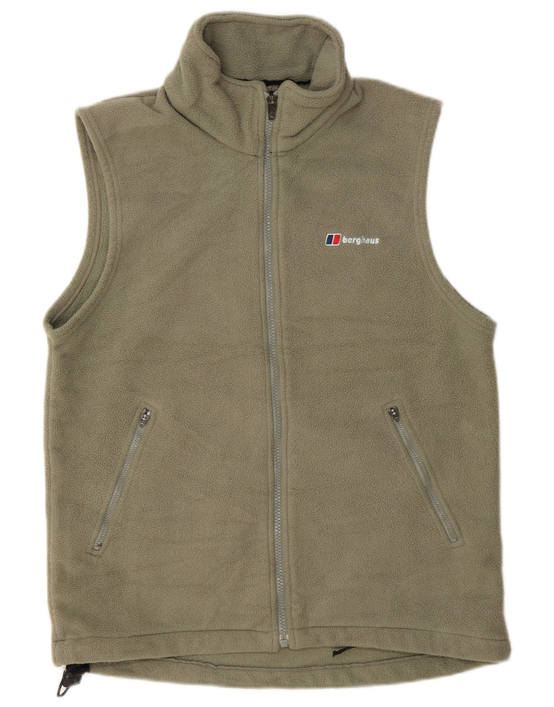 Colete de lã feminino Berghaus UK 14 poliéster cáqui médio