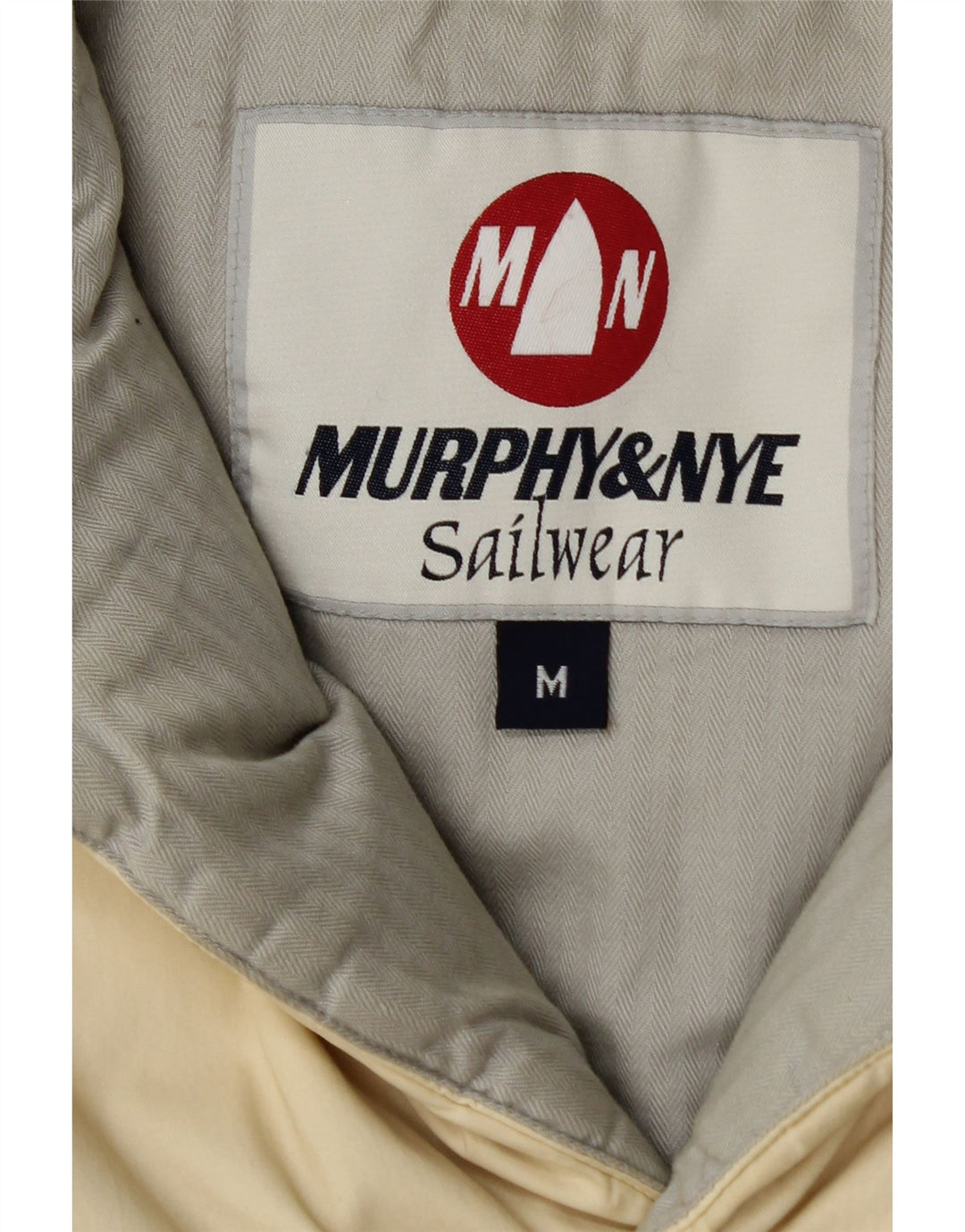 Colete acolchoado masculino Murphy & Nye UK 38 médio off white
