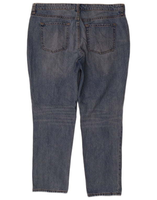 Gap feminino sexy namorado desgastado jeans retos Reino Unido 18 XL W36 L27 azul