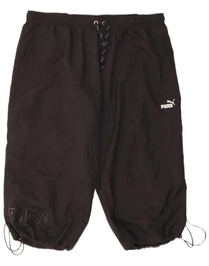 Bermuda masculina Puma Graphic Bermuda esportiva XL preta poliéster