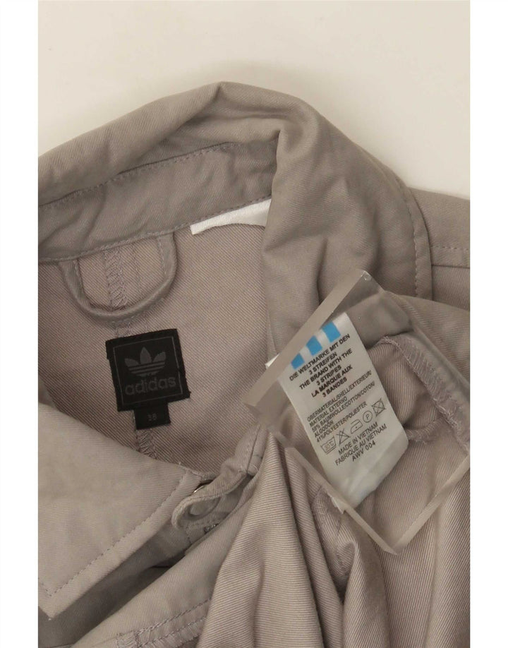 Jaqueta bomber feminina Adidas EU 38 algodão cinza médio