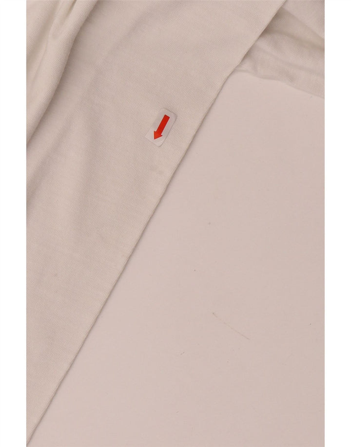 Top gráfico masculino VINTAGE manga comprida 2XL algodão branco