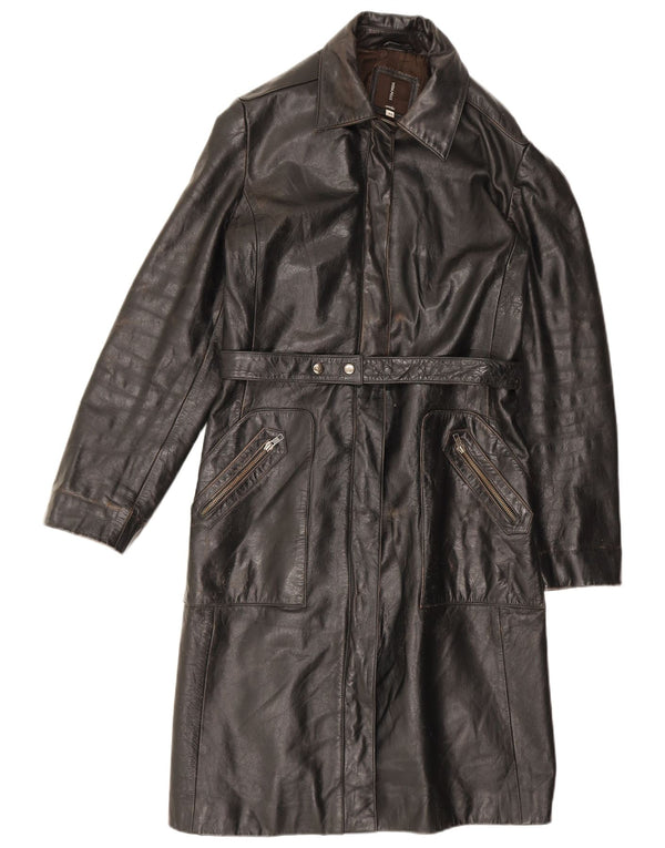 Casaco de couro feminino Conbipel IT 48 XL couro preto